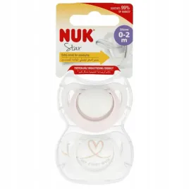 nuk-smoczek-uspokajajacy-silikonowy-0-2m-star-rozowo-bialy-op-2-szt-107306