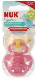 nuk-smoczek-uspokajajacy-silikonowy-18-36m-signature-rozowy-op-2-szt-10739