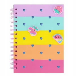 kolonotes-silikon-a5-gruba-linia-fruits-starpak-537167