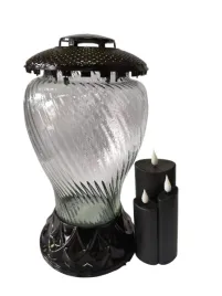 znicz-szklany-czarny-sapporo