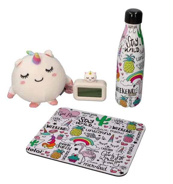 budzik-z-jednorozcem-bialy-kolor-wielokolorowy