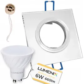 zestaw-oprawa-kwadrat-szklana-lustrzana-zarowka-gu10-led-6w-ciepla
