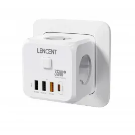 gniazdo-usb-rozgaleznik-7w1-lencent-3-gniazdka-3-porty-usb-1port-typu-c-35w