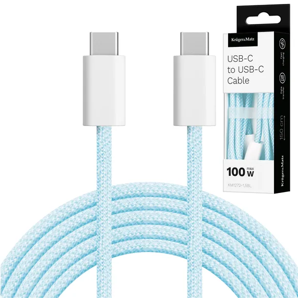 kabel-usb-typu-c-usb-typu-c-100-w-15-m-niebieski-krugerandmatz-basic-stan-nowy