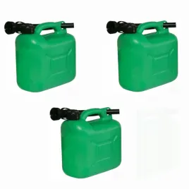 kanister-na-paliwo-lejek-olej-atest-zielony-lejek-kanistry-zestaw-3szt-10l