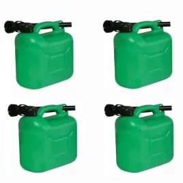 kanister-na-paliwo-lejek-olej-atest-zielony-lejek-kanistry-zestaw-4szt-10l