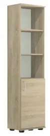 regal-biurowy-slupek-g-30-ii-1d-30cm-dab-sonoma-z-drzwiami