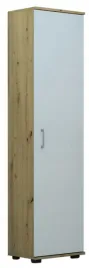 regal-biurowy-slupek-g-30-1d-30cm-dab-artisan-biale-drzwi