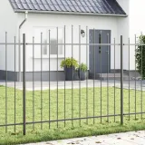plot-ogrodowy-szary-34x125-m-ze-stali-producent-vidaxl
