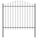 plot-ogrodowy-szary-34x125-m-ze-stali-stan-nowy-wysokosc-1-25-m