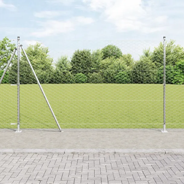 plot-heksagonalny-vidaxl-15x100-m-ocynkowana-stal