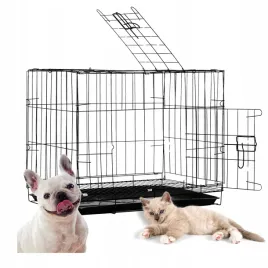 skladana-klatka-kennelowa-transporter-metalowy-dla-psa-kota-s-58x50x42-cm