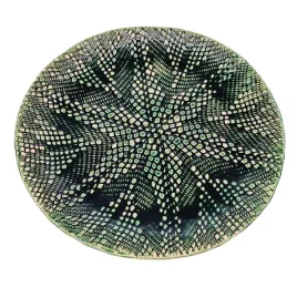 talerz-ceramiczny-zielony-recznie-robiony-srednica-25-cm