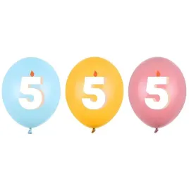 balony-cyfra-5-mix-pastelowy-partydeco-12-50-szt