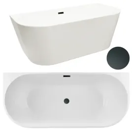 aquauno-wanna-wolnostojaca-przyscienna-150x75-cm-czarny-korek-i-przelew