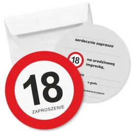 zaproszenie-18-urodziny-traffic-15x15-cm-1-szt