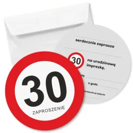 zaproszenie-30-urodziny-traffic-15x15-cm-1-szt