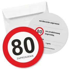 zaproszenie-80-urodziny-traffic-15x15-cm-1-szt