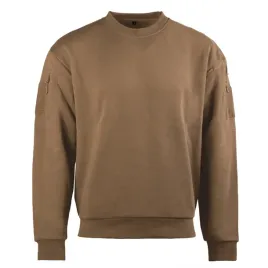 mil-tec-sweter-taktyczny-combat-shirt-ciemny-coyote-s