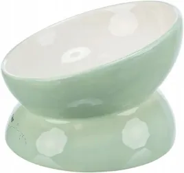 miska-ceramiczna-podwyzszona-dla-kota-wode-karme-trixie-015l-13cm-zielona
