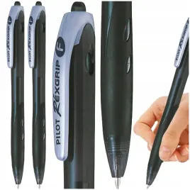 dlugopis-olejowy-z-zatyczka-czarny-rexgrip-biurowy-szkolny-pilot-2-sztuki