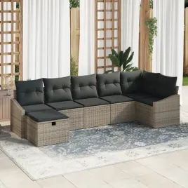 vidaxl-zestaw-7-elementowy-sofa-ogrodowa-z-poduszkami-szary-polirattan