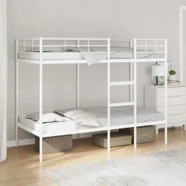 vidaxl-lozko-pietrowe-bez-materaca-biale-90x200-cm-stal