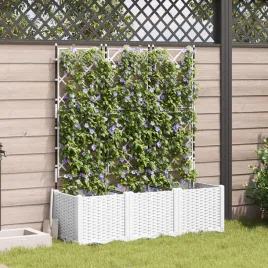 vidaxl-donica-ogrodowa-z-trelinka-3-szt-biala-120x40x143-cm