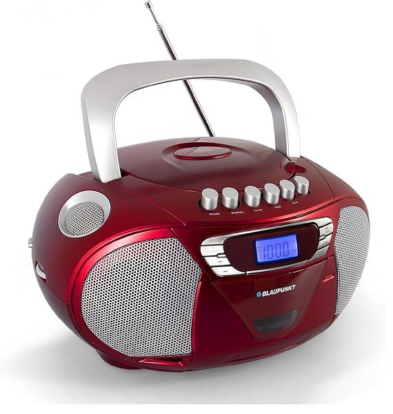 Boombox Radioodtwarzacz | Radio FM | CD | Kaseta | Blaupunkt B11 PLL RD (N)