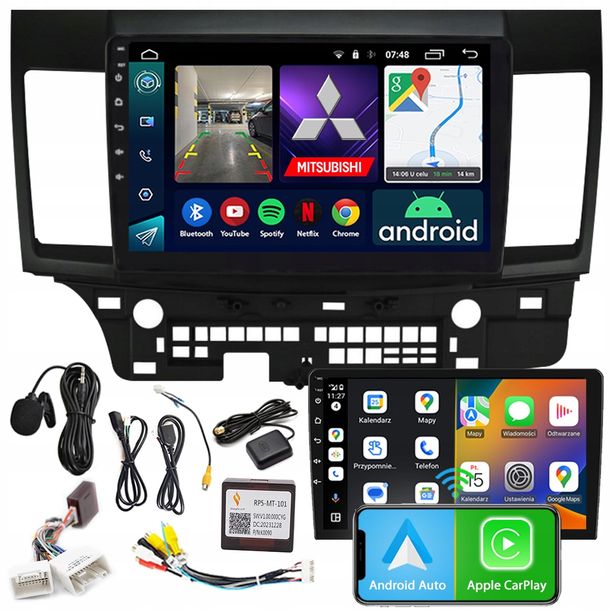 RADIO NAWIGACJA ANDROID RS-305 LANCER VIII 2007-2014 CAN-BUS 2GB 9