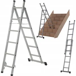 werner-7101318-drabina-rozstawna-przystawna-schodowa-3w1-11-st-150kg-242cm