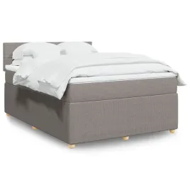 vidaxl-lozko-kontynentalne-z-materacem-taupe-tkanina-140x190-cm