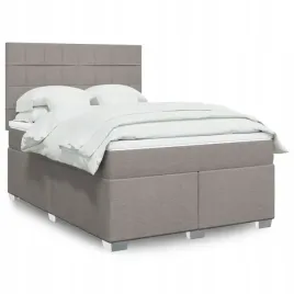 vidaxl-lozko-kontynentalne-z-materacem-taupe-tkanina-140x190-cm