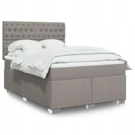 vidaxl-lozko-kontynentalne-z-materacem-taupe-tkanina-140x190-cm