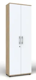 regal-szafa-g-60-2d-dab-sonoma-biale-drzwi-z-zamkiem