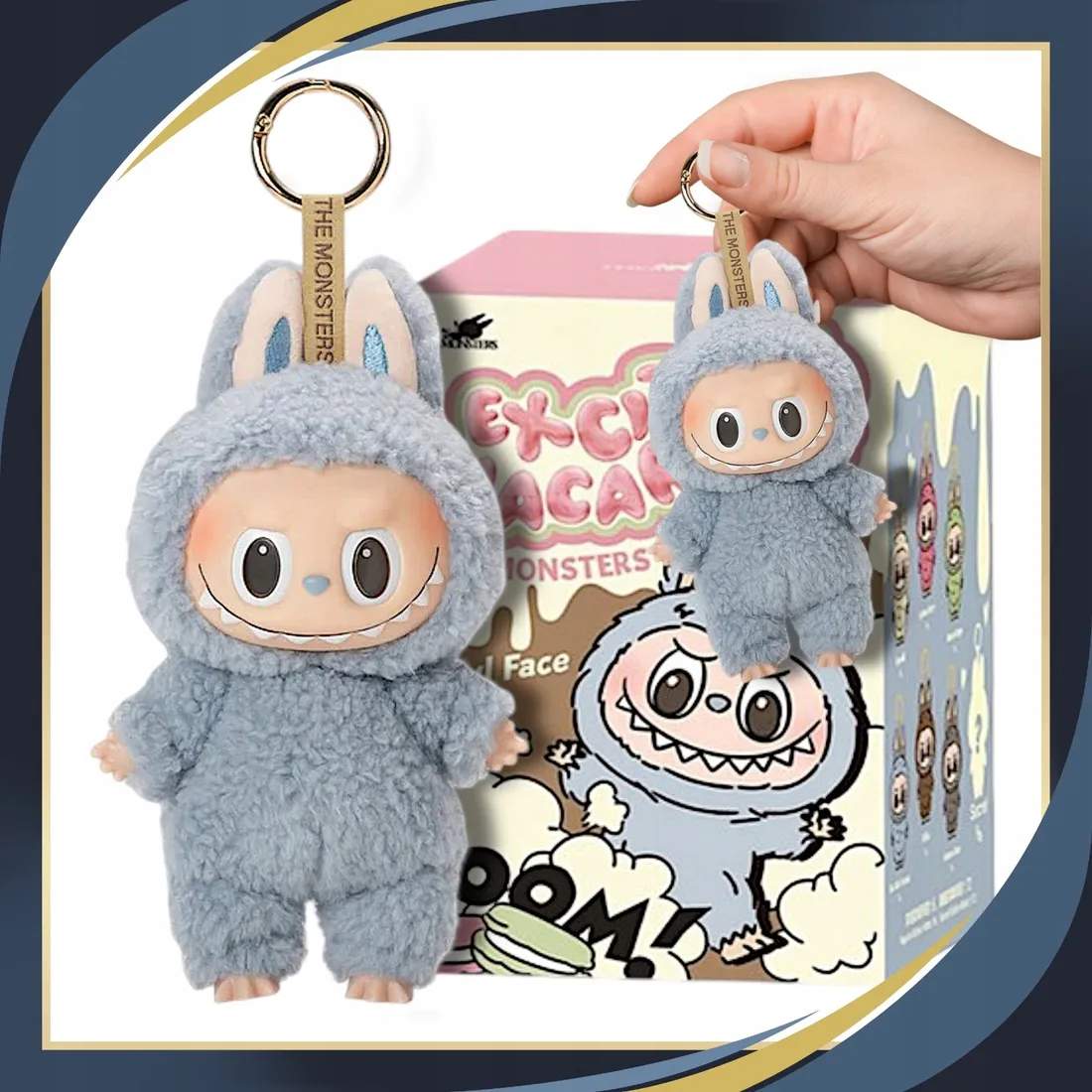 LABUBU EXCITING MACARON THE MONSTERS Brelok Maskotka