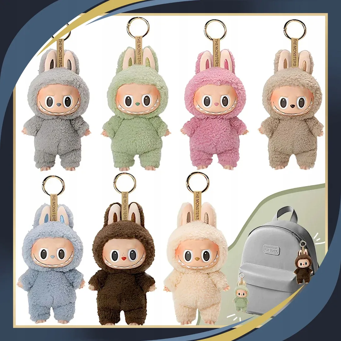 LABUBU EXCITING MACARON THE MONSTERS Brelok Maskotka