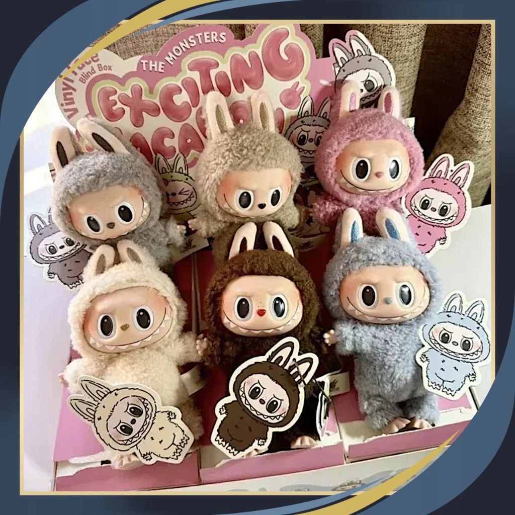 LABUBU THE MONSTERS exciting　macaron Pop Mart Labubu The Monsters Exciting Macarons (Zestaw 6 szt