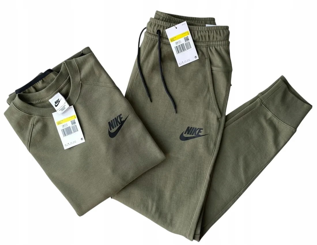 NIKE TECH FLEECE DRES MĘSKI KOMPLET BLUZA SPODNIE SPORTOWY NA