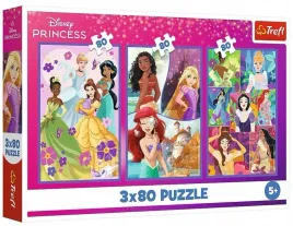 puzzle-3x80-ksiezniczki-przyjaciolki-trefl