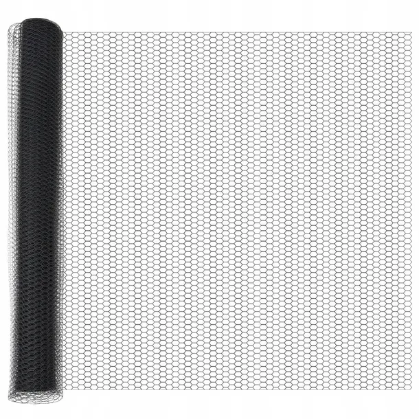 szary-heksagonalny-plot-1x10-m-stal-stan-nowy-waga-z-opakowaniem-3-32-kg