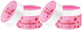 2-x-claresa-owocowy-peeling-do-ust-hot-raspberry-olej-z-awokado-maslo-shea