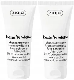 2-x-ziaja-kozie-mleko-skoncentrowany-krem-nawilzajacy-uva-uvb-spf20-50ml