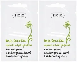 2-x-ziaja-ogorek-mieta-maseczka-enzymatyczna-saszetka-7ml-ukojenie-skory