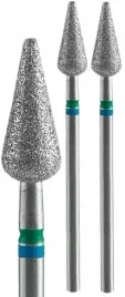 2-x-staleks-frez-diamentowy-duo-grusza-ostra-niebiesko-zielona-srednica-5mm