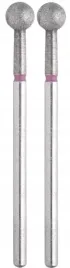 2-x-staleks-frez-diamentowy-kulka-czerwona-expert-srednica-5mm-efektywny