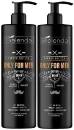 2-x-bielenda-only-for-men-zel-do-mycia-twarzy-i-zarostu-odswiezajacy-190-g