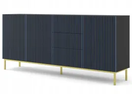 komoda-ravenna-f-200-cm-3d3s-czarny-granat-rama