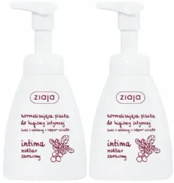 2-sztuki-intima-normalizujaca-pianka-nektar-zurawiny-250ml-ziaja-weganska