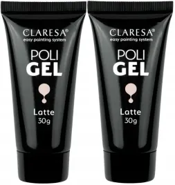 2-x-claresa-poli-gel-zel-latte-30g-do-przedluzania-paznokci-elastyczny